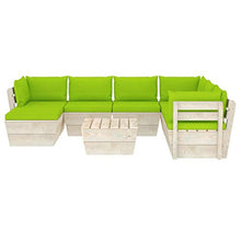 FAMIROSA Set Divani da Giardino su Pallet 8 pz con Cuscini Legno Abete-3647