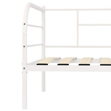 vidaXL Telaio Divano Letto Bianco in Metallo 90x200 cm