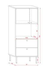 3xEliving Bewer cassettiera moderna in stile legno
