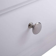 Comodino, comodino a due livelli, colore bianco