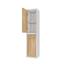MARWELL Alzata, Legno ingegnerizzato Quercia, Bianco, Hoch