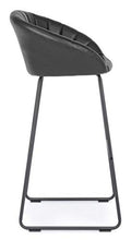 SGABELLO BAR JACKY PU NERO VINTAGE