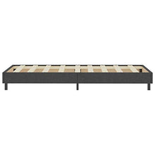 FAMIROSA Letto a Molle Grigio Scuro in Tessuto 90x200 cm-4705