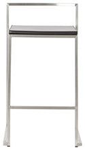 Tabouret de bar empilable format moyen METO (NOIR)