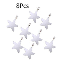 SALAKA, fermatovaglia a Forma di Stella, in Acciaio Inox, 8 Pezzi