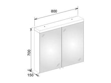 Keuco Royal Reflex.2 armadietto a Specchio 24203, 2 Ante girevoli, 800mm - 24203171301