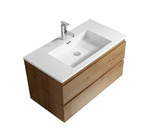 Badplaats B.V. Mobile Bagno Angela 100 cm Rovere - Mobile Base lavello Bagno
