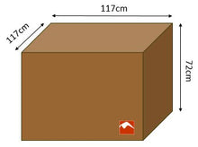 HBCOLLECTION Premium Copri 117cm, Telo di Copertura per sedie e Tavolo Quadrato
