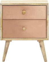 H-CAR Comodino Comodino Comodino Comodino 40x35x50 Cm Legno Massello di Mango