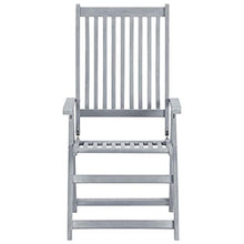 vidaXL Sedie da Giardino Reclinabili 2 pz con Cuscini Massello Acacia