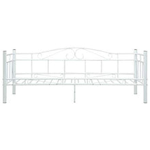 SKM Telaio Divano Letto Bianco in Metallo 90x200 cm (19.1kg)