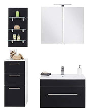 Set di mobili da bagno SANTINI 75 (4 pezzi) nero satinato