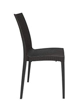 SEDIA 4 PEZZI SEDIA POLI RATTAN SINTETICO GIARDINO COL MARRONE GIARDINO INTERNO ESTERNO
