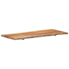 FAMIROSA Piano per Lavabo Bagno in Massello di Acacia 140x55x3,8 cm