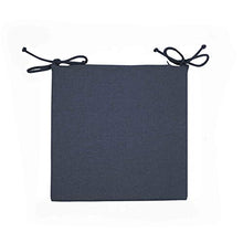 Arketicom Sitz, Pack 4 Cuscini per sedie Cucina con Lacci, Cuscino Blu 40x40, Cuscini Quadrati Sfoderabili Made in Italy
