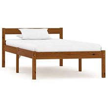 FAMIROSA Giroletto con 2 Cassetti Marrone Miele Legno di Pino 100x200 cm-0520