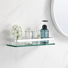 Umi.. Essentials Wall-Mounted Aluminum and Glass Bath Organizer Shelf