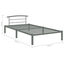 SKM Giroletto Grigio in Metallo 100x200 cm (12.9kg)