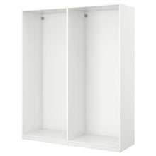 PAX armadio con ante scorrevoli 200x43.5x94 in vetro bianco/Färvik bianco