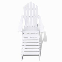 BIGTO - Sedia da Giardino con ottomana in Legno