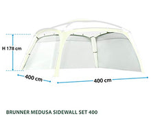BRUNNER Parete laterale per gazebo MEDUSA 4x4