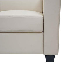 Serie Lille M65 Divano Sofa 3 posti 75x191x70cm Pelle Avorio