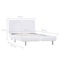 SKM Giroletto Bianco in Similpelle 90x200 cm (19.25kg)