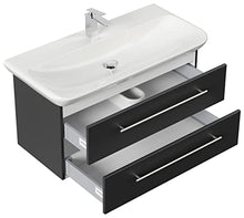 Mobile bagno con lavabo Geberit MyDay 100cm nero satinato