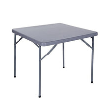 VERDELOOK Tavolo Quadrato Pieghevole in plastica HDPE, 86x86 cm Altezza 74 cm