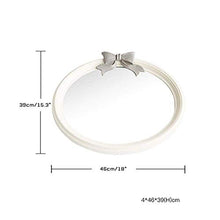 Specchio rotondo con arco per il bagno Bianco parete Vanity Specchio | Ragazza trucco Specchio Design unico Wall Décor-18 "x15.3" JoinBuy.R