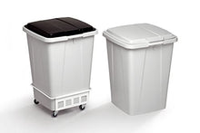 Durable 1801668010 - Carrello Durabin Trolley, 90 Litri, 1 Pezzo, Bianco