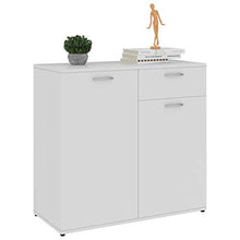 vidaXL Credenza bianca, 80 x 36 x 75 cm, truciolato