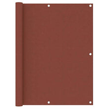 vidaXL Paravento da Balcone Terracotta 120x600 cm Tessuto Oxford