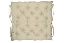 Cuscino trapuntato per panca dondolo altalena elegante e comodo per giardino terazza ampia scelta di colori e dimensioni (110x50x50, Crema)