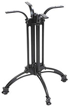 Base per Tavolo da Giardino con Piede a 4 Razze in Alluminio Nero