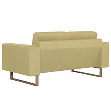FAMIROSA Set Divani 2 pz in Tessuto Verde-6862