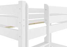 Erst-Holz Letto a Castello Bianco Anche per Adulti 80X200 nicchia 80cm divisibile 60.16-08WT80