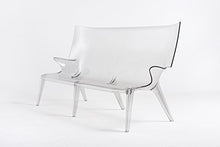 Kartell Uncle Jack Divano, Policarbonato, Bianco(Cristallo), 75 x 96 x 190 cm