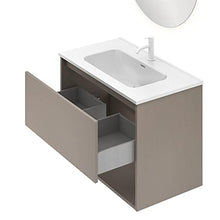 Amizuva Niwa Mobile da bagno, in legno, 80 cm, 3 pezzi