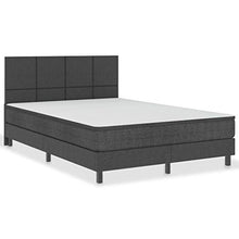 SKM Letto a Molle Grigio Scuro in Tessuto 140x200 cm (65.7kg)