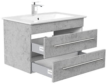 Mobile bagno con lavabo Villeroy & Boch Venticello 80cm grigio cemento