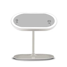 LLG Household Items& Vanità Specchio con luci e Bagagli, Trucco Specchio Illuminato con luci a LED Regolabili Luce Naturale luminosità Ricaricabile e Senza Fili