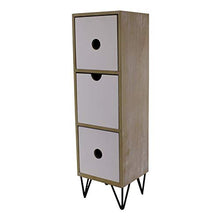 HoitoDeals - 1 pezzo con 3 cassetti e gambe in filo metallico, decorazione per la casa