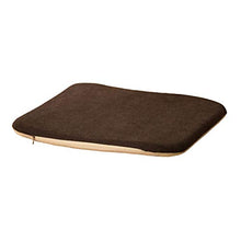 XHNXHN Cuscini per sedie Imbottiti in Memory Foam, Cuscini per sedie da Pranzo per Interni Cuscino per sedili da Esterno Mobili da Giardino Cuscino per Ufficio Premium con Lacci-Marrone 40x40cm (16