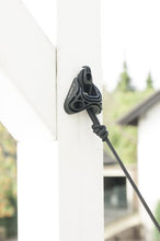 LA SIESTA Home Rope Black - Fissaggio per amache al muro e soffitto