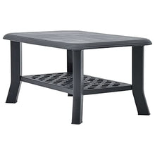 vidaXL Tavolino da Caffè Antracite 90x60x46 cm in Plastica