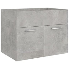 vidaXL Set Mobili da Bagno 2 pz Grigio Cemento in Truciolato