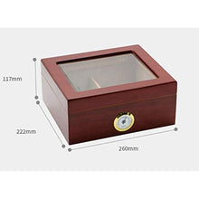 XZJJZ Superficie Legno di Cedro Idratante di Sicurezza - Viaggi Cigar Humidor Cedar Wood igrometro Manuale Cigar Humidor