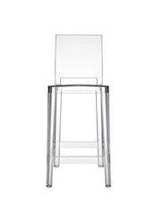 Kartell One More Please Sgabello, Set da 2 Pezzi, Policarbonato Trasparente o colorato in Massa, Cristallo, H. 65