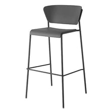 SCAB DESIGN Sgabello Modello Lisa Set 2 Pezzi - Disponibile in 6 Colori - Disponibile in 2 Altezze per casa, Bar, ristoranti, pizzerie, Pub. (Antracite, 75)